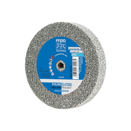 Pferd Unitized Wheel, 3AF, Fine, 3"x1/2"x1/4 48313